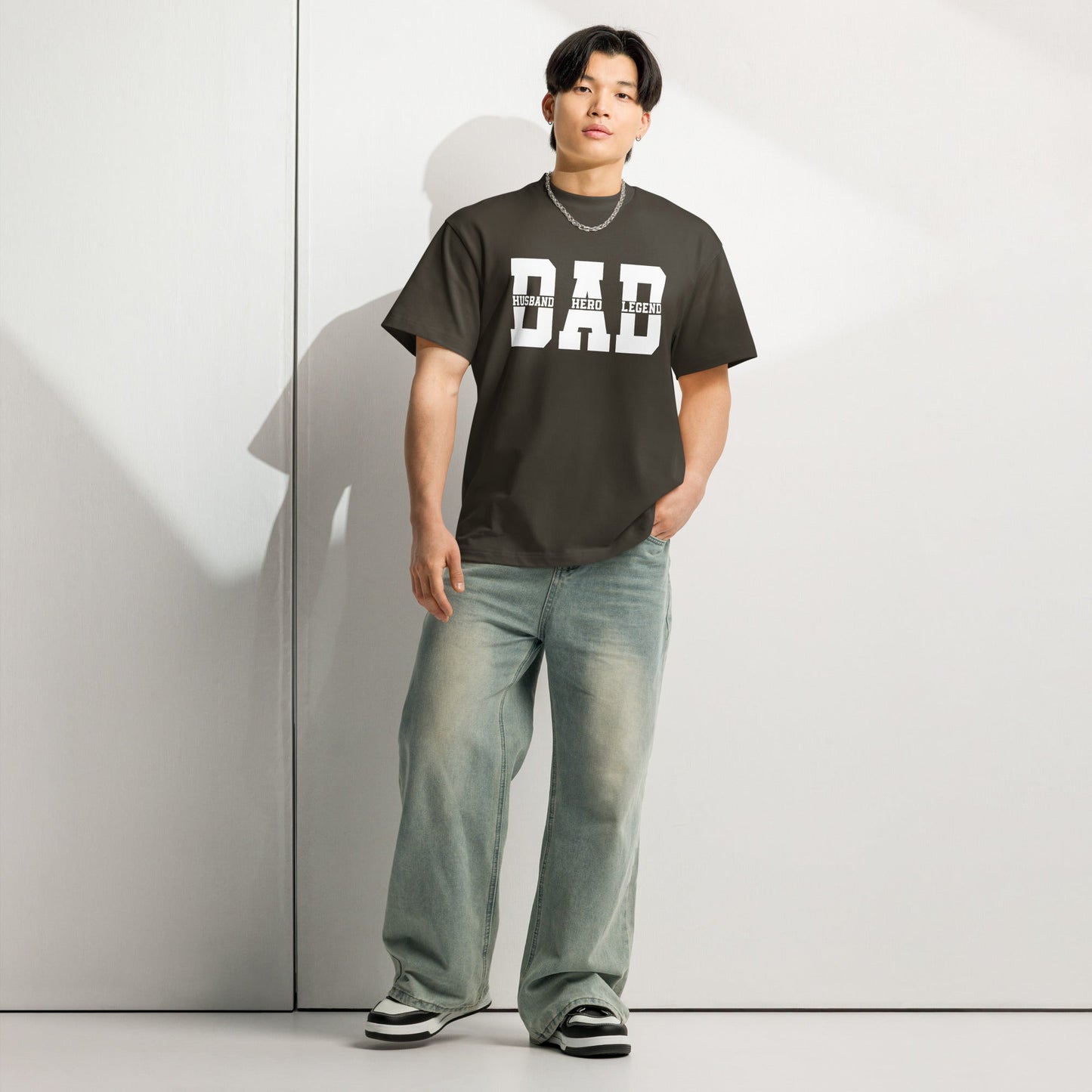 Dad Husband Hero Legend Men’s Box Tee - f9artist