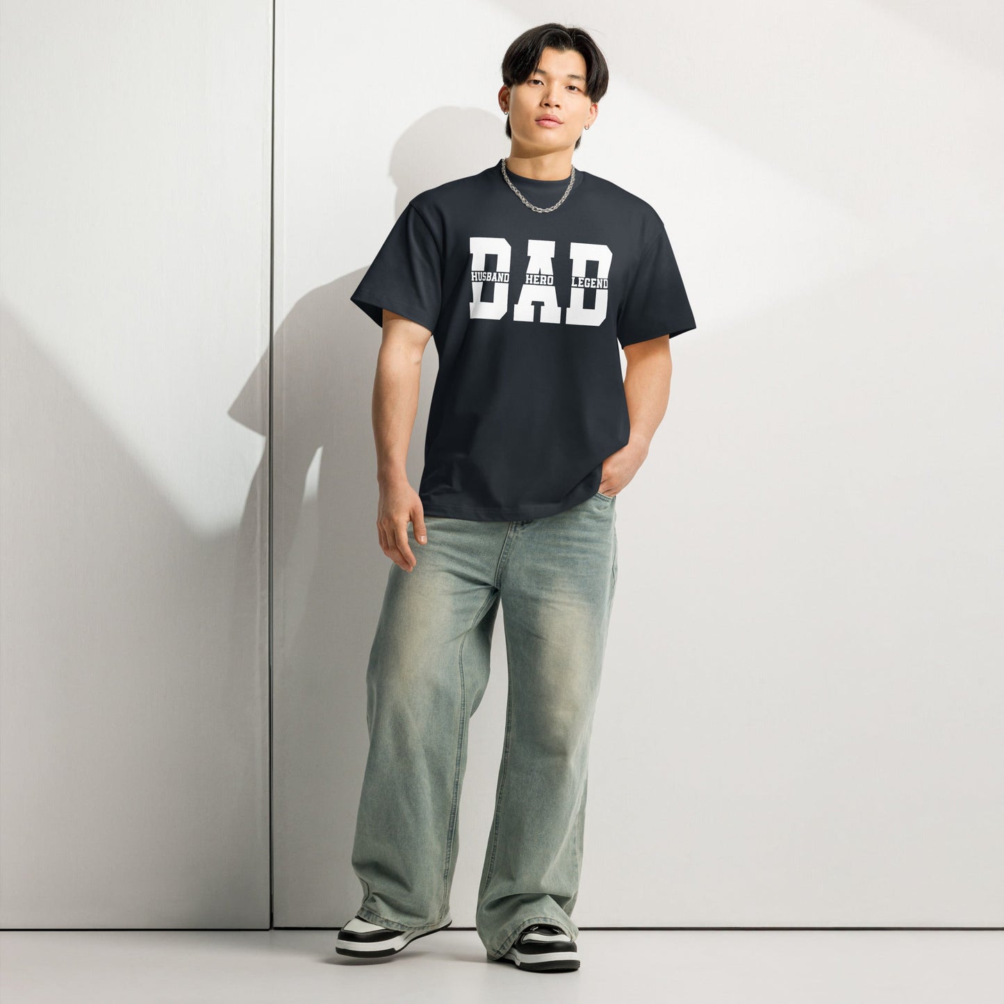 Dad Husband Hero Legend Men’s Box Tee - f9artist