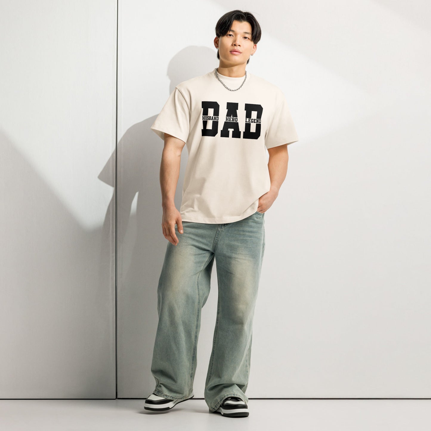 Dad Husband Hero Legend Men’s Box Tee - f9artist