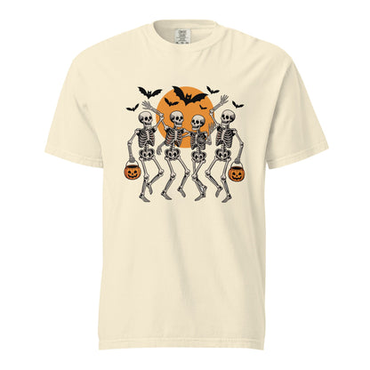 Dancing Skeleton Shirt | Halloween Party Tee | Spooky Skeleton Dancing Halloween T-Shirt - f9artist