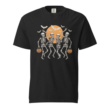 Dancing Skeleton Shirt | Halloween Party Tee | Spooky Skeleton Dancing Halloween T-Shirt - f9artist