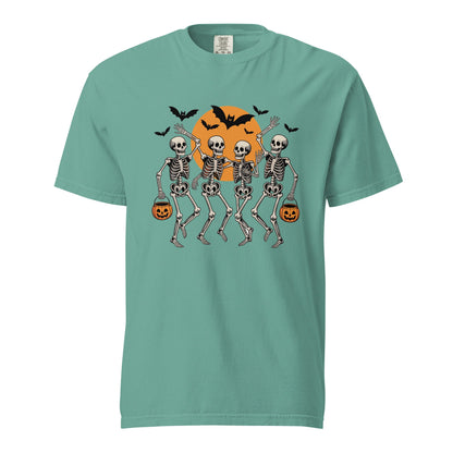 Dancing Skeleton Shirt | Halloween Party Tee | Spooky Skeleton Dancing Halloween T-Shirt - f9artist