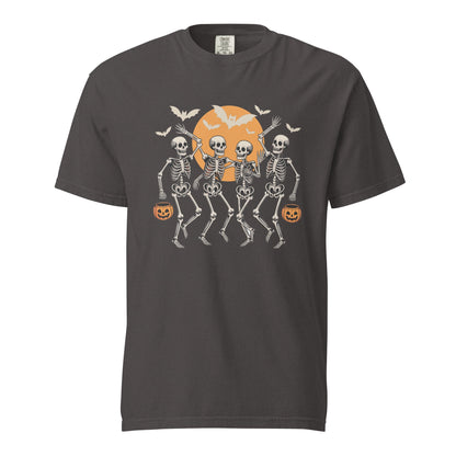 Dancing Skeleton Shirt | Halloween Party Tee | Spooky Skeleton Dancing Halloween T-Shirt - f9artist