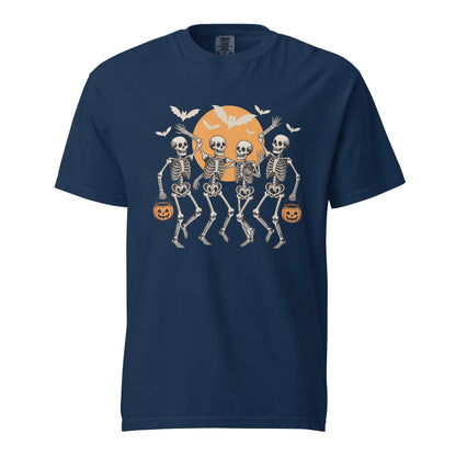 Dancing Skeleton Shirt | Halloween Party Tee | Spooky Skeleton Dancing Halloween T-Shirt - f9artist