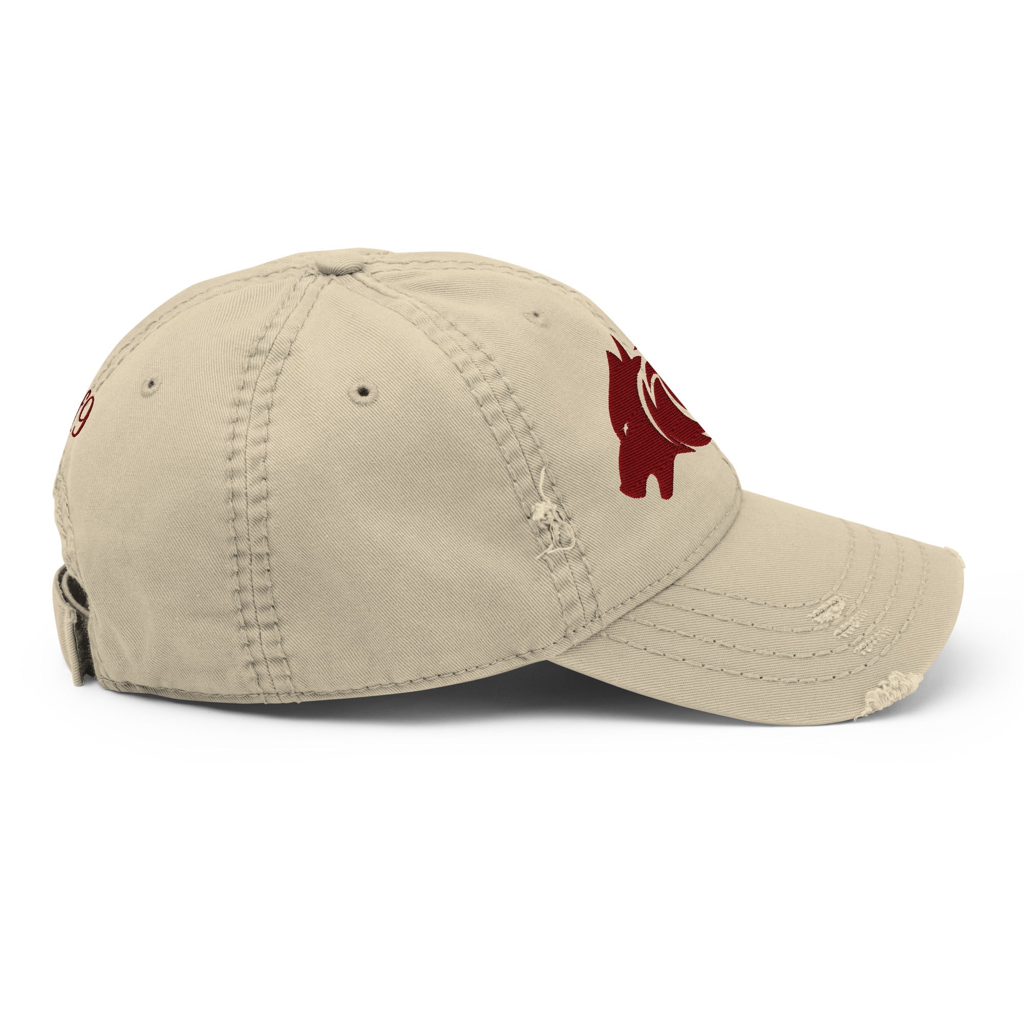 Distressed Dad Hat – Alpha Wolf Spirit | Wild Street Edge - f9artist
