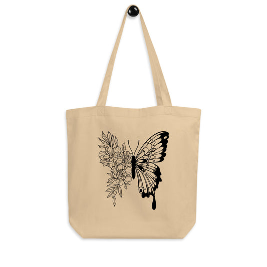 Elegant Butterfly | Nature - Inspired Eco Tote Bag - f9artist