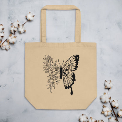 Elegant Butterfly | Nature - Inspired Eco Tote Bag - f9artist