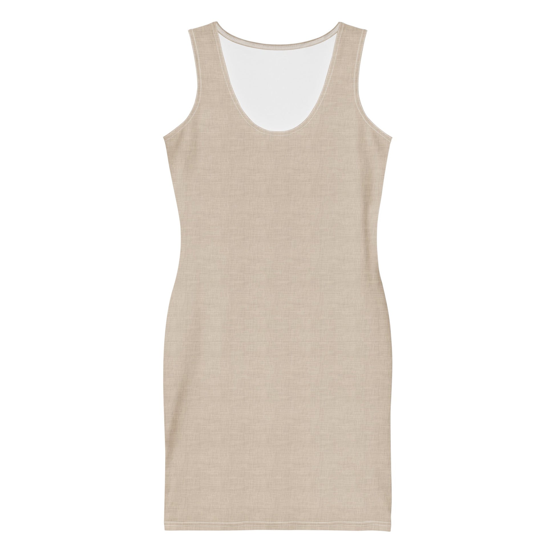 Elegant Cream Bodycon Dress - f9artist
