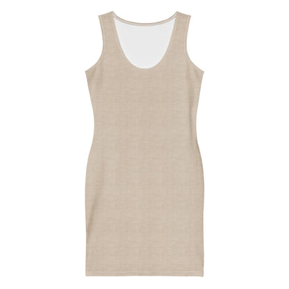 Elegant Cream Bodycon Dress - f9artist