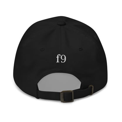EYE Embroidered Classic Dad Hat with bold eye design on black cotton cap