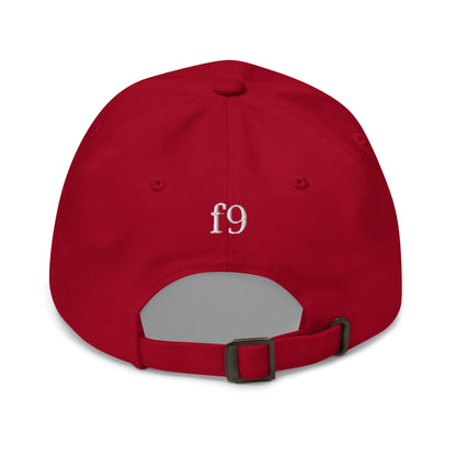 EYE Embroidered Classic Dad Hat with bold eye design on black cotton cap