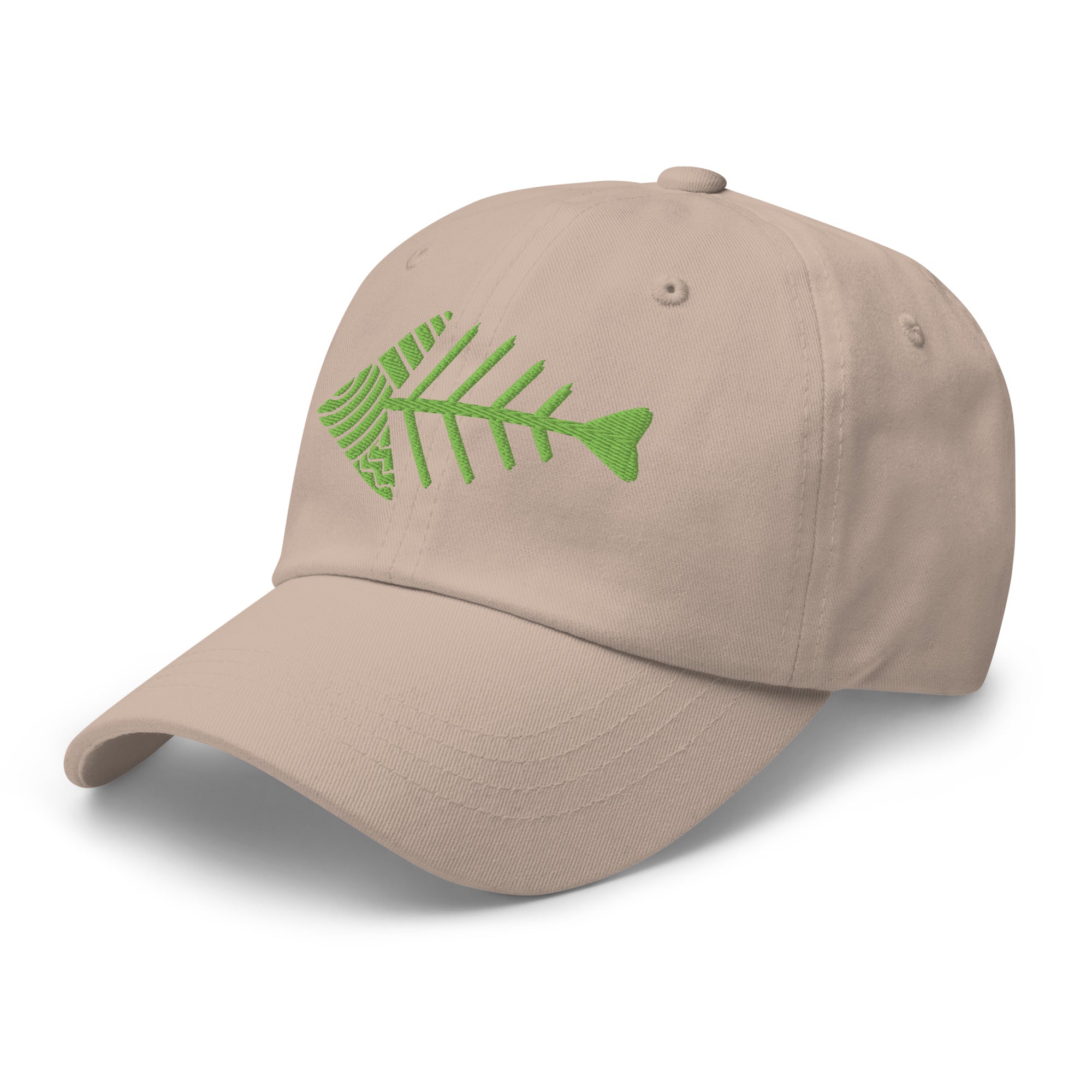 Fish Bone Embroidered Classic Dad Hat