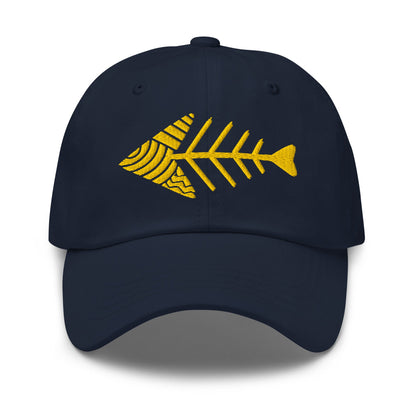 Fish Bone Embroidered Classic Dad Hat