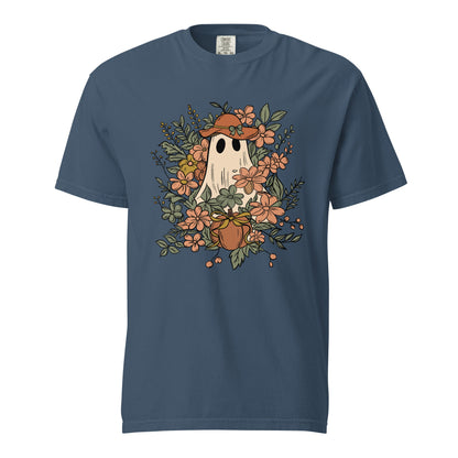 Floral Ghost Halloween Shirt | Cute Spooky Tee - f9artist