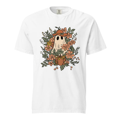 Floral Ghost Halloween Shirt | Cute Spooky Tee - f9artist