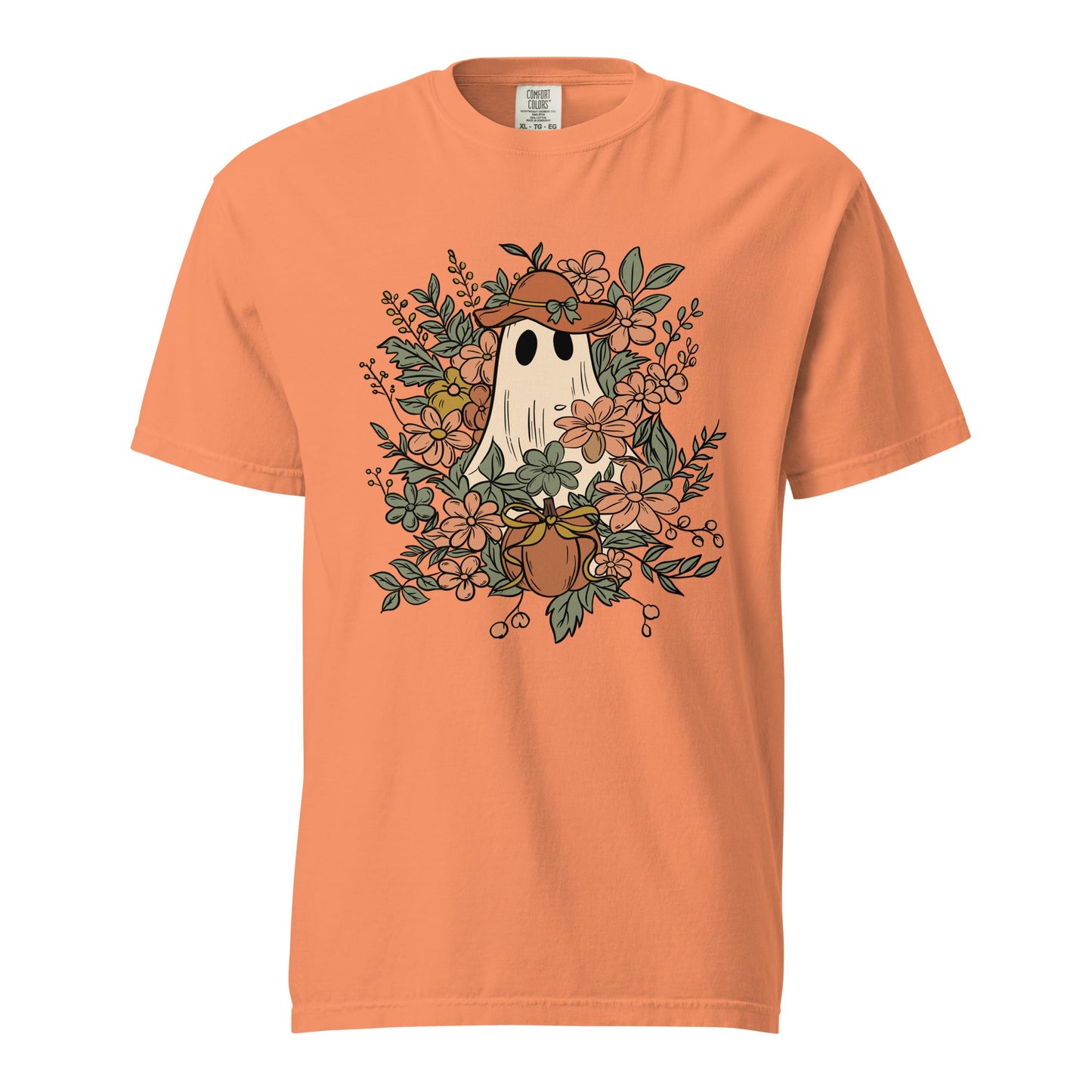 Floral Ghost Halloween Shirt | Cute Spooky Tee - f9artist