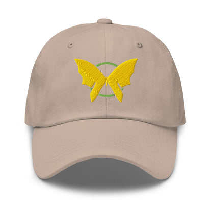 Fly Freely ⏐ Embroidered Butterfly Classic Dad Hat - f9artist