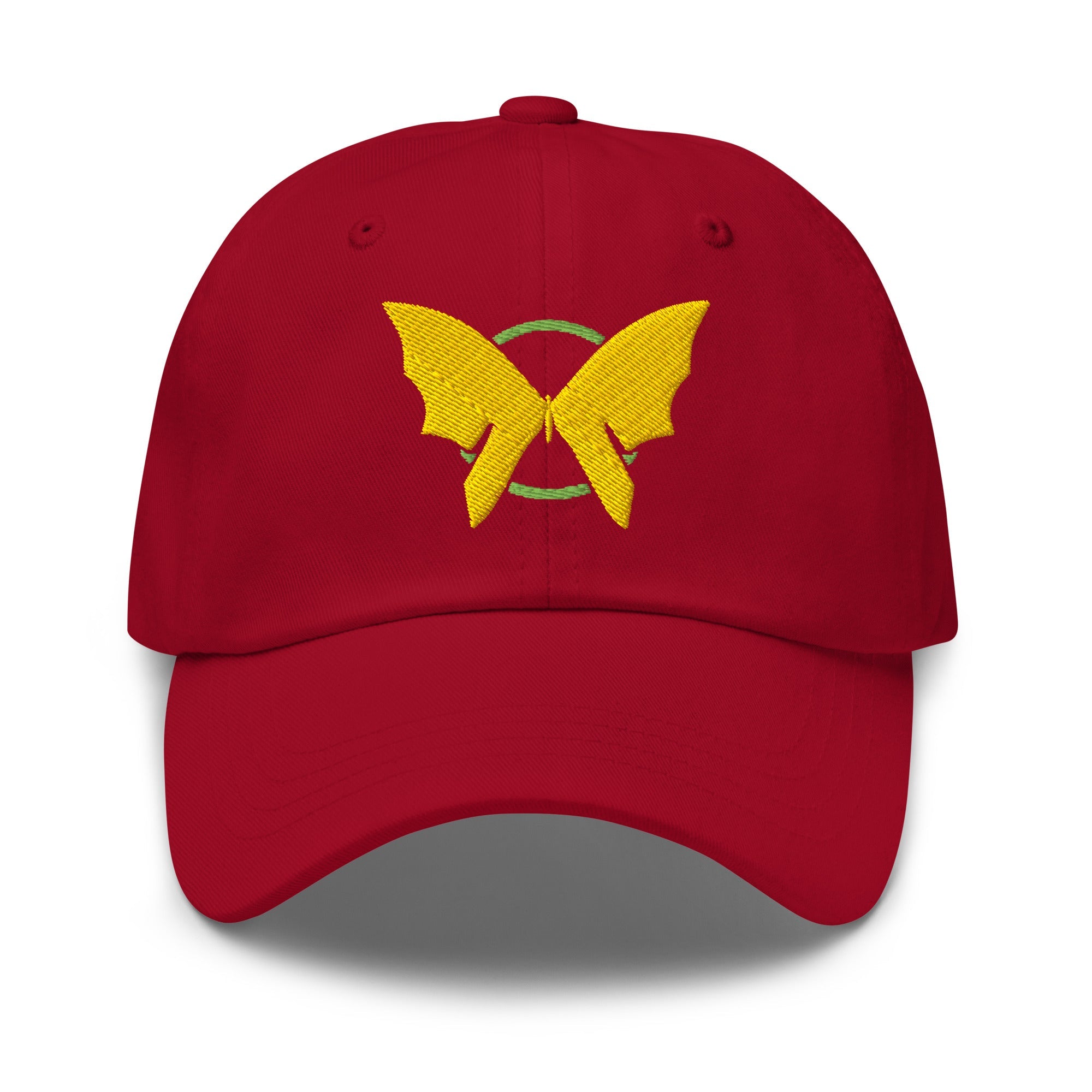 Fly Freely ⏐ Embroidered Butterfly Classic Dad Hat - f9artist