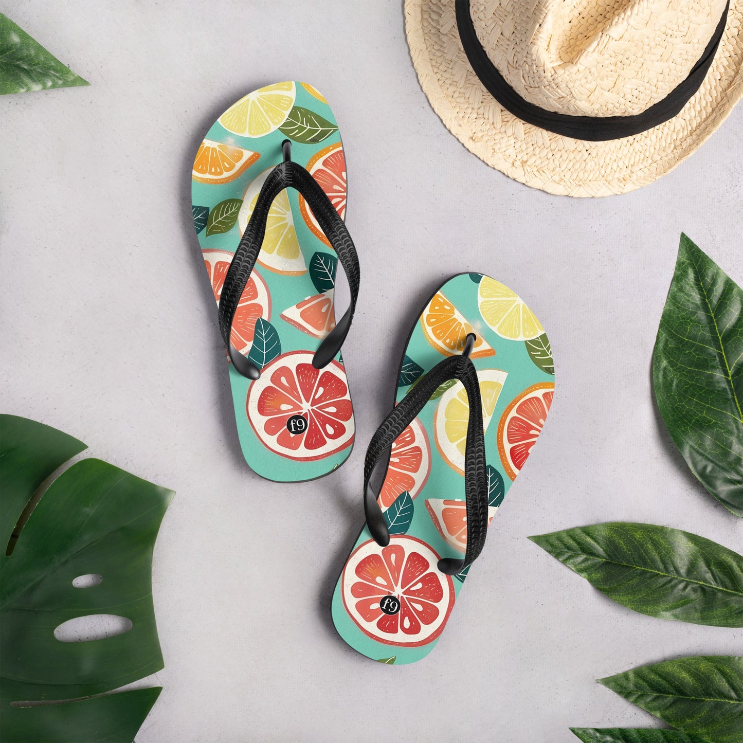 Tide Muse Series | Sublimation Flip Flop Inspired by the Rhythm of the Sea - f9artist