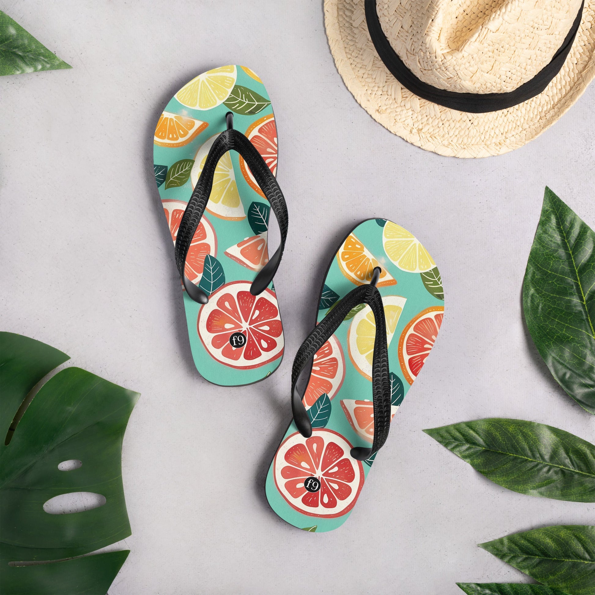 Tide Muse Series | Sublimation Flip Flop Inspired by the Rhythm of the Sea - f9artist