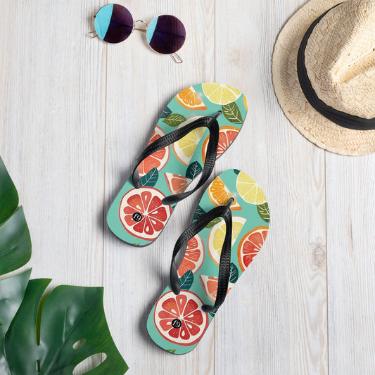 Tide Muse Series | Sublimation Flip Flop Inspired by the Rhythm of the Sea - f9artist