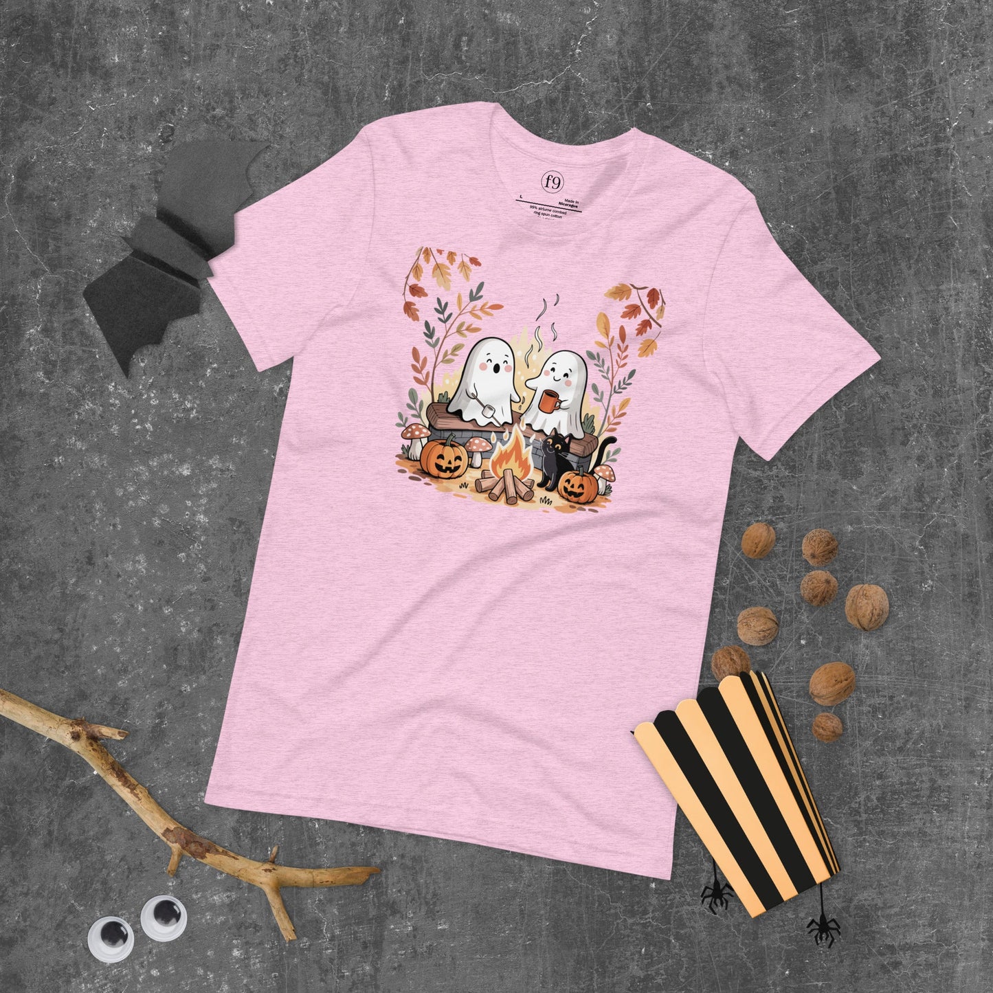 Ghost Campfire Unisex T-Shirt | f9artist - f9artist