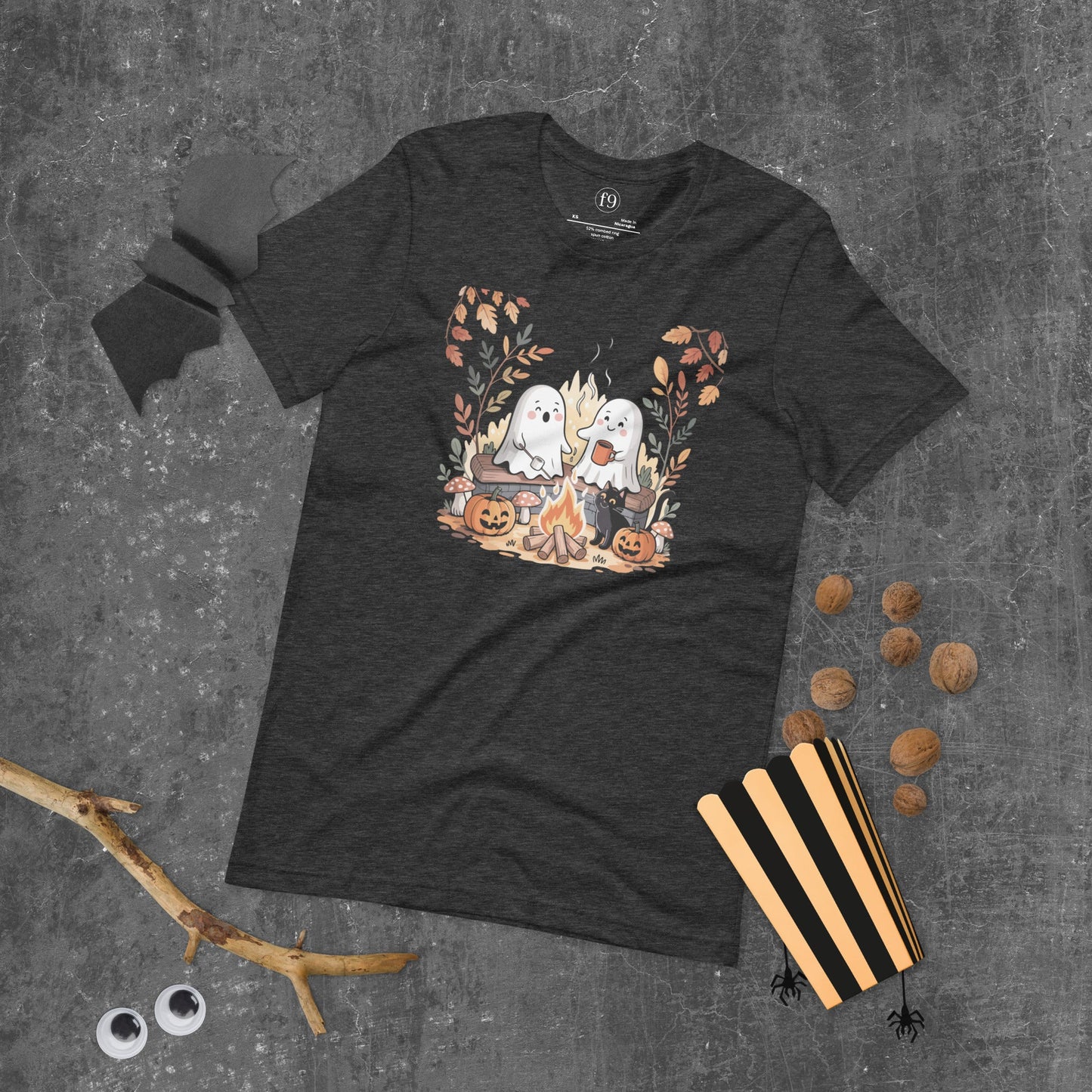 Ghost Campfire Unisex T-Shirt | f9artist - f9artist