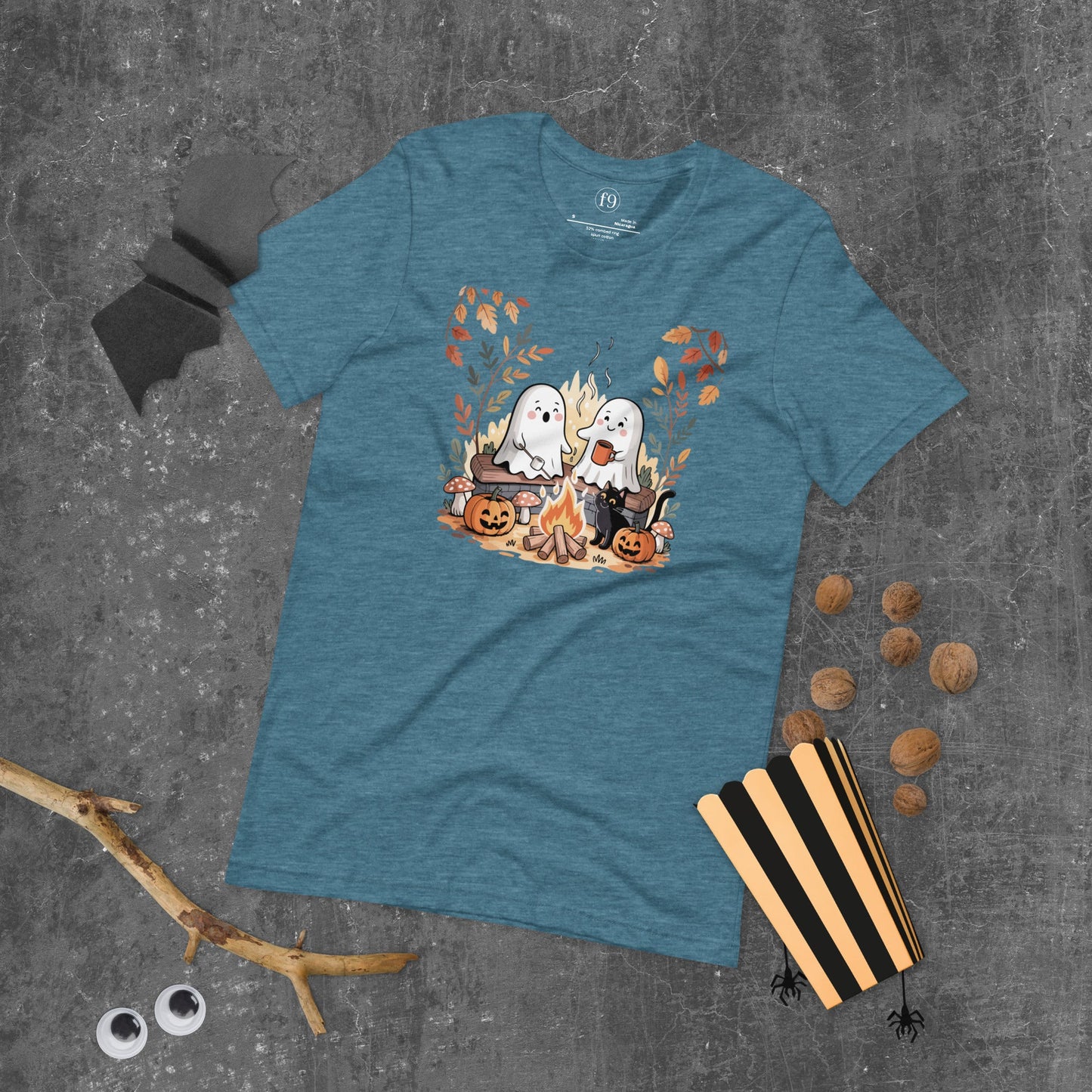 Ghost Campfire Unisex T-Shirt | f9artist - f9artist