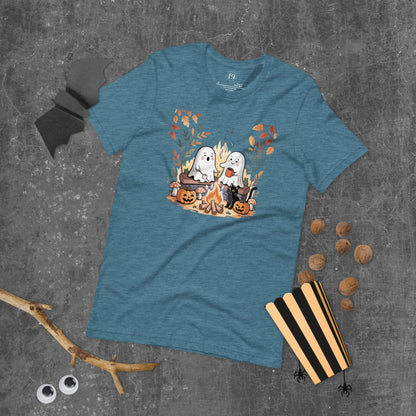 Ghost Campfire Unisex T-Shirt | f9artist - f9artist