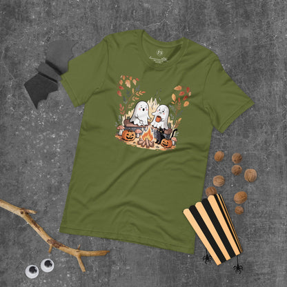 Ghost Campfire Unisex T-Shirt | f9artist - f9artist