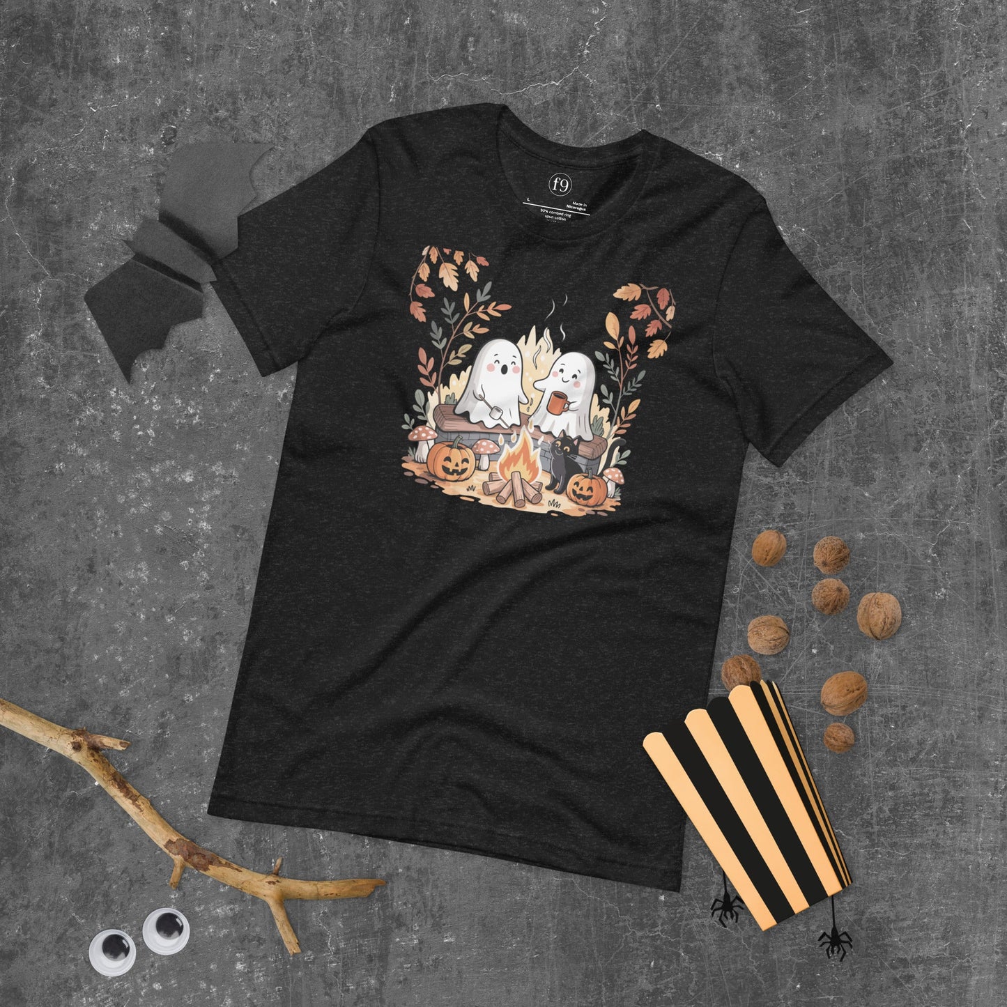 Ghost Campfire Unisex T-Shirt | f9artist - f9artist