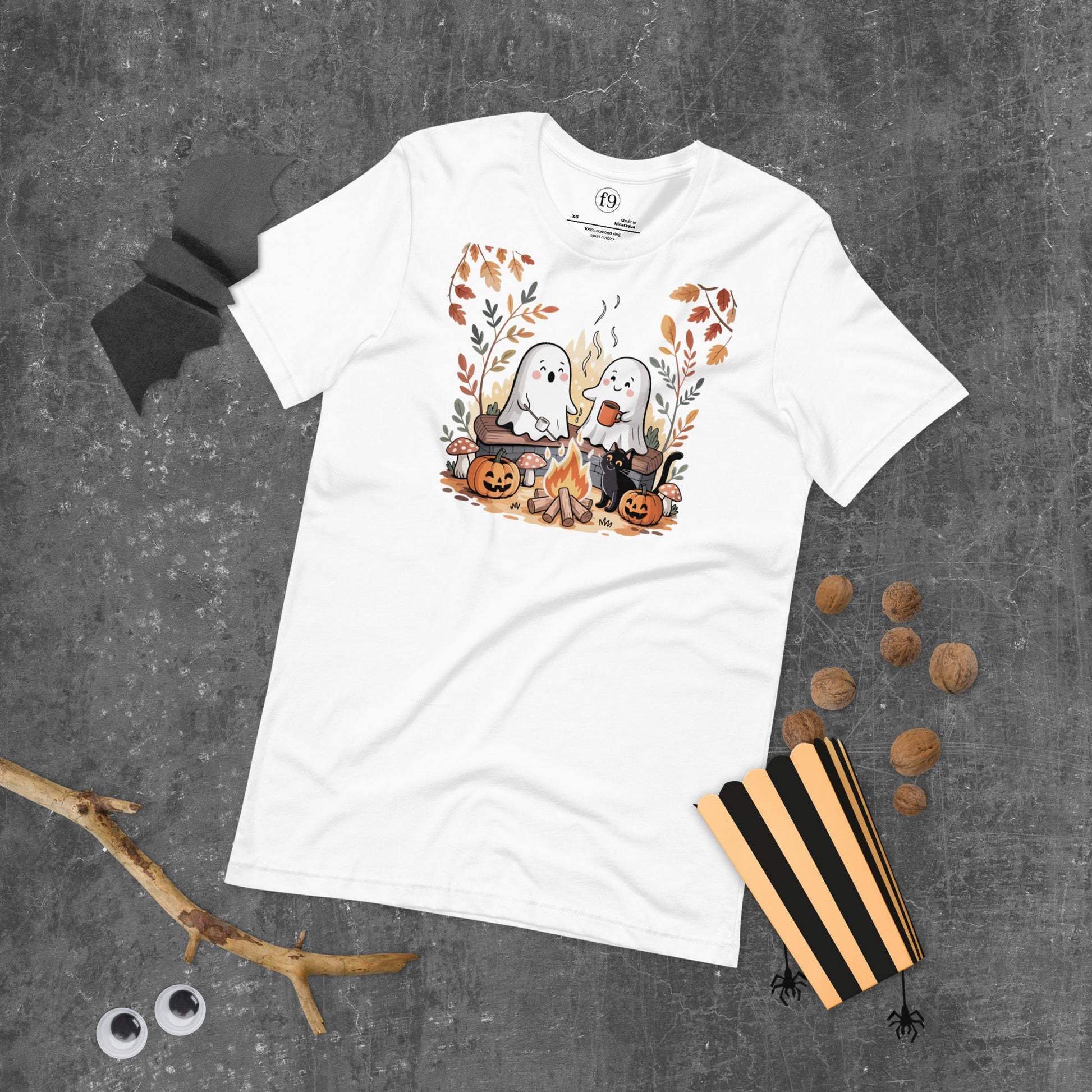 Ghost Campfire Unisex T-Shirt | f9artist - f9artist