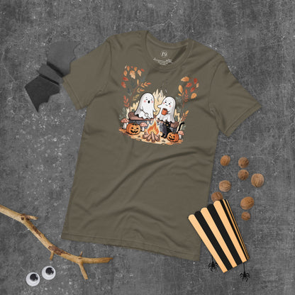 Ghost Campfire Unisex T-Shirt | f9artist - f9artist