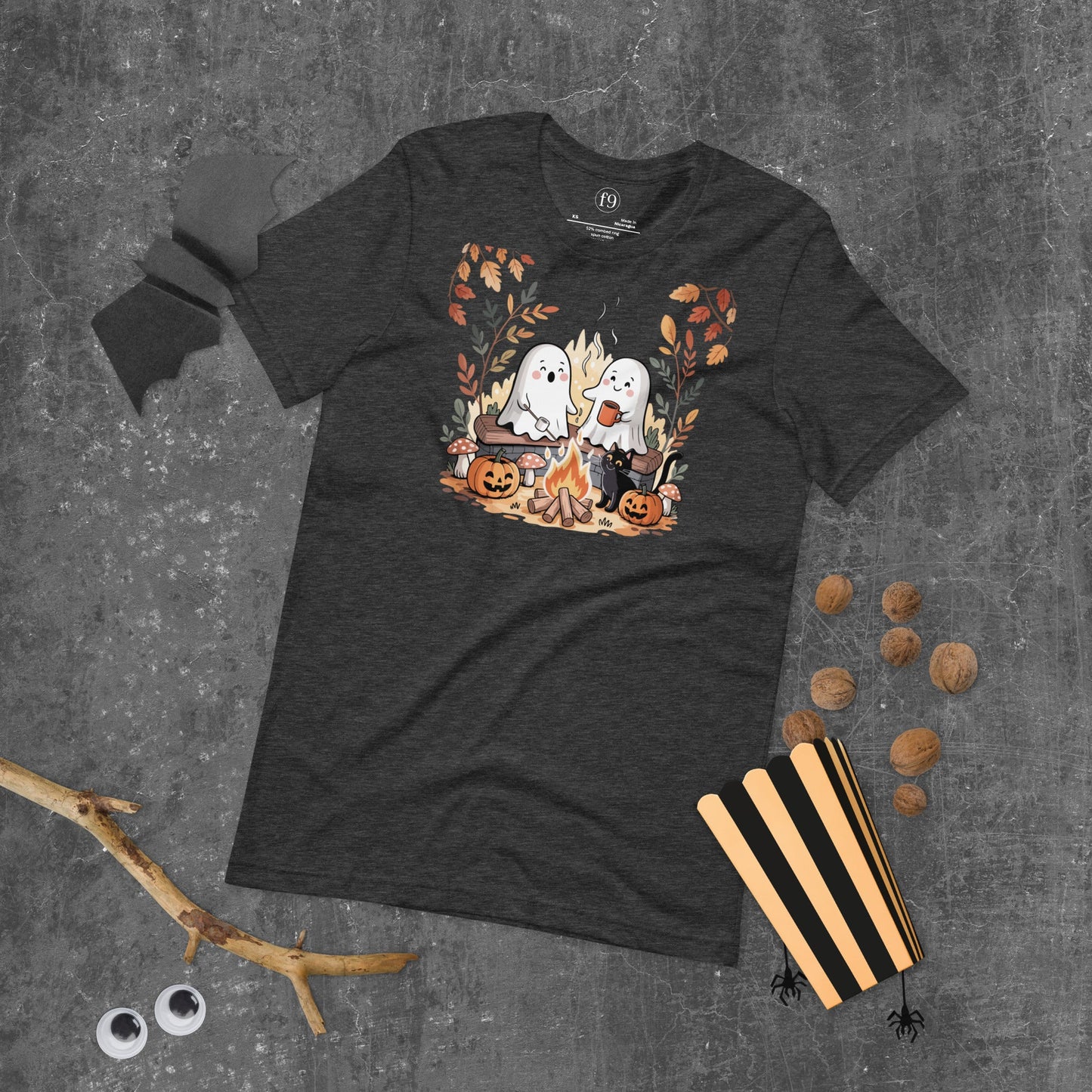Ghost Campfire Unisex T-Shirt | f9artist - f9artist