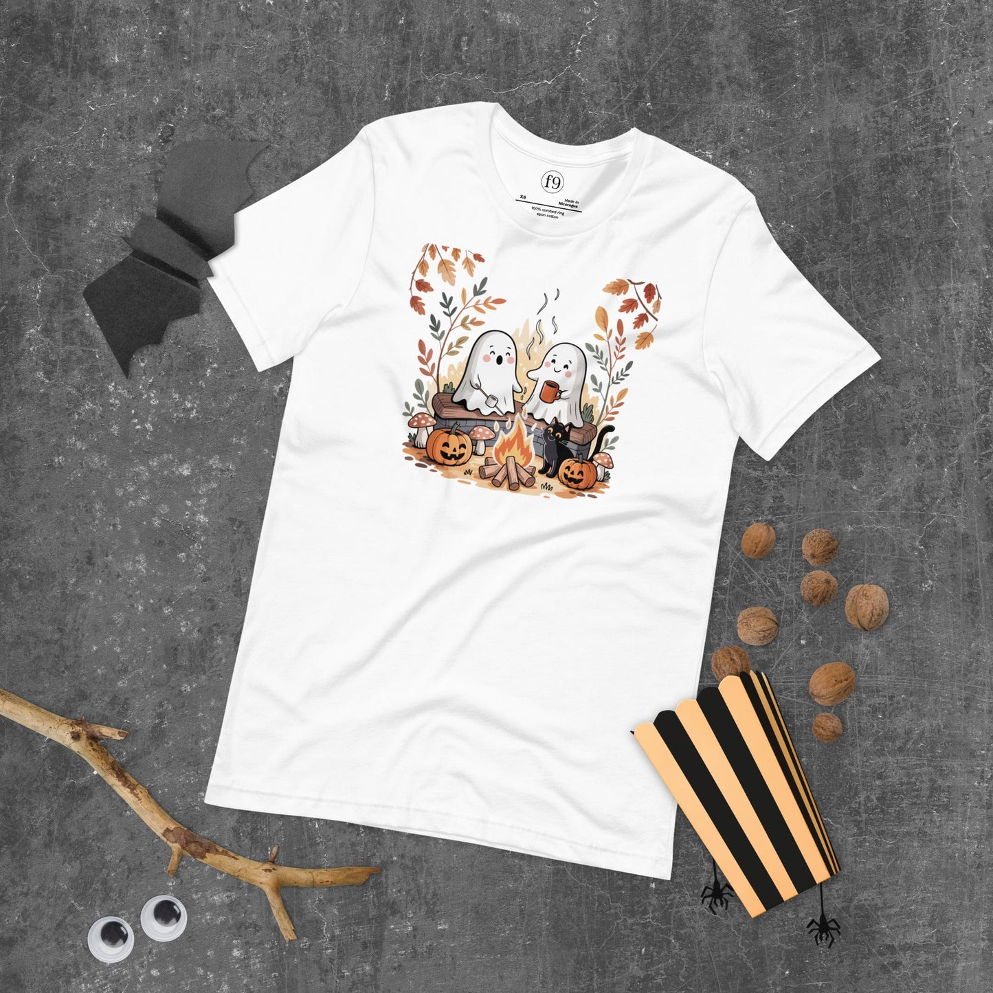 Ghost Campfire Unisex T-Shirt | f9artist - f9artist
