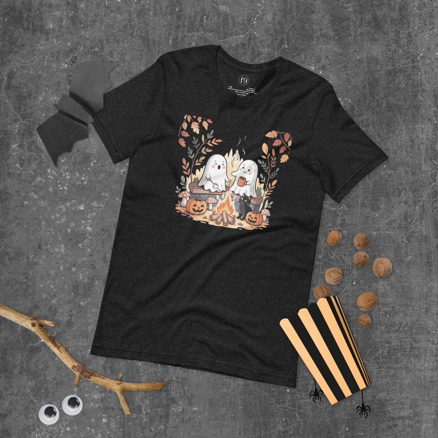 Ghost Campfire Unisex T-Shirt | f9artist - f9artist