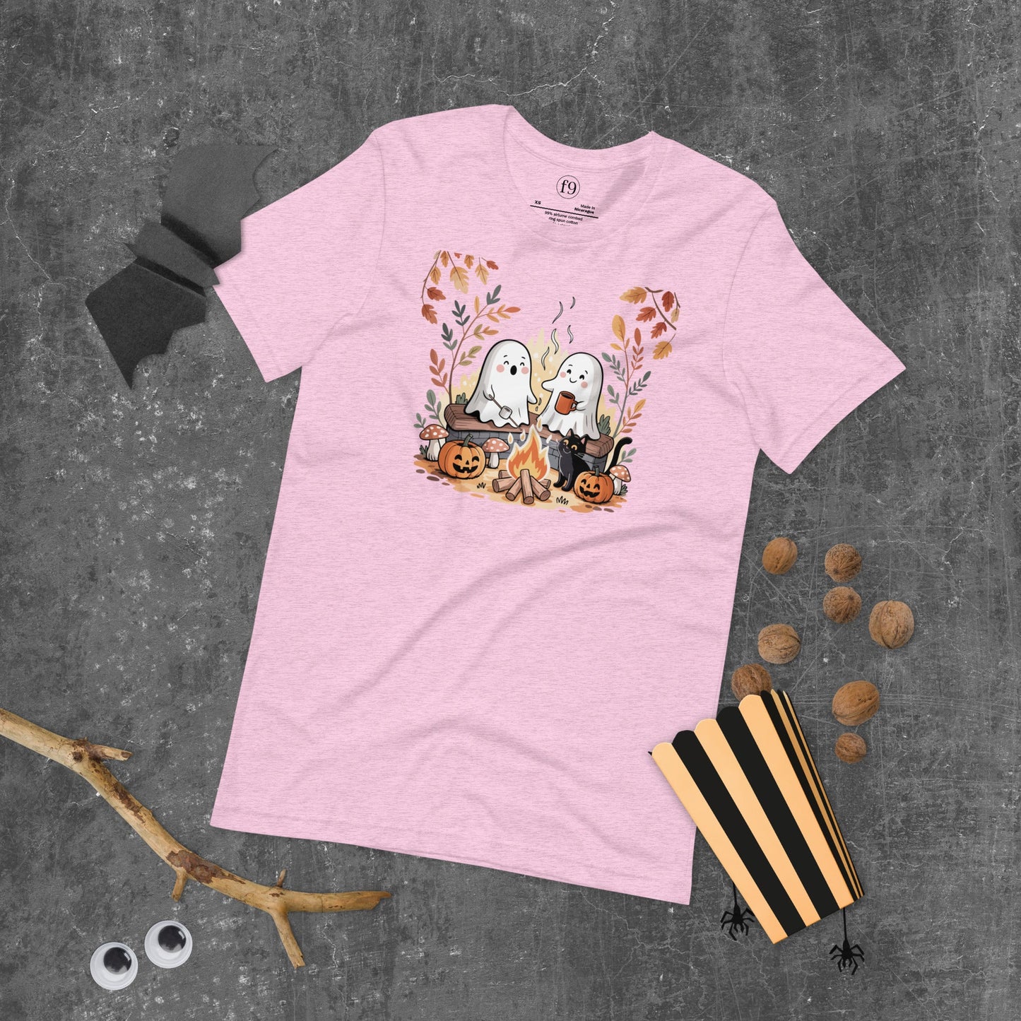 Ghost Campfire Unisex T-Shirt | f9artist - f9artist