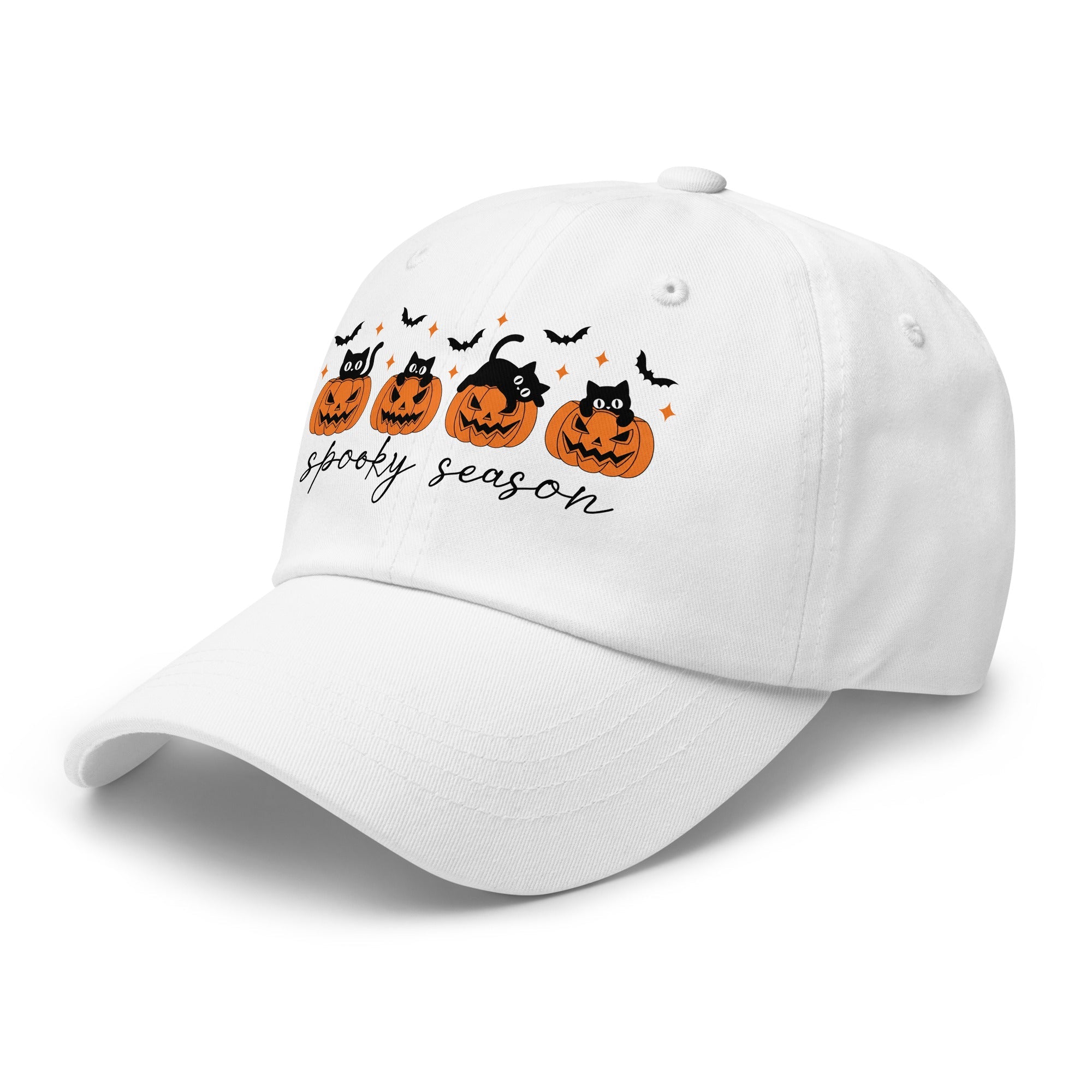 🎃 Halloween Cat & Pumpkin Dad Hat 🎃 - f9artist