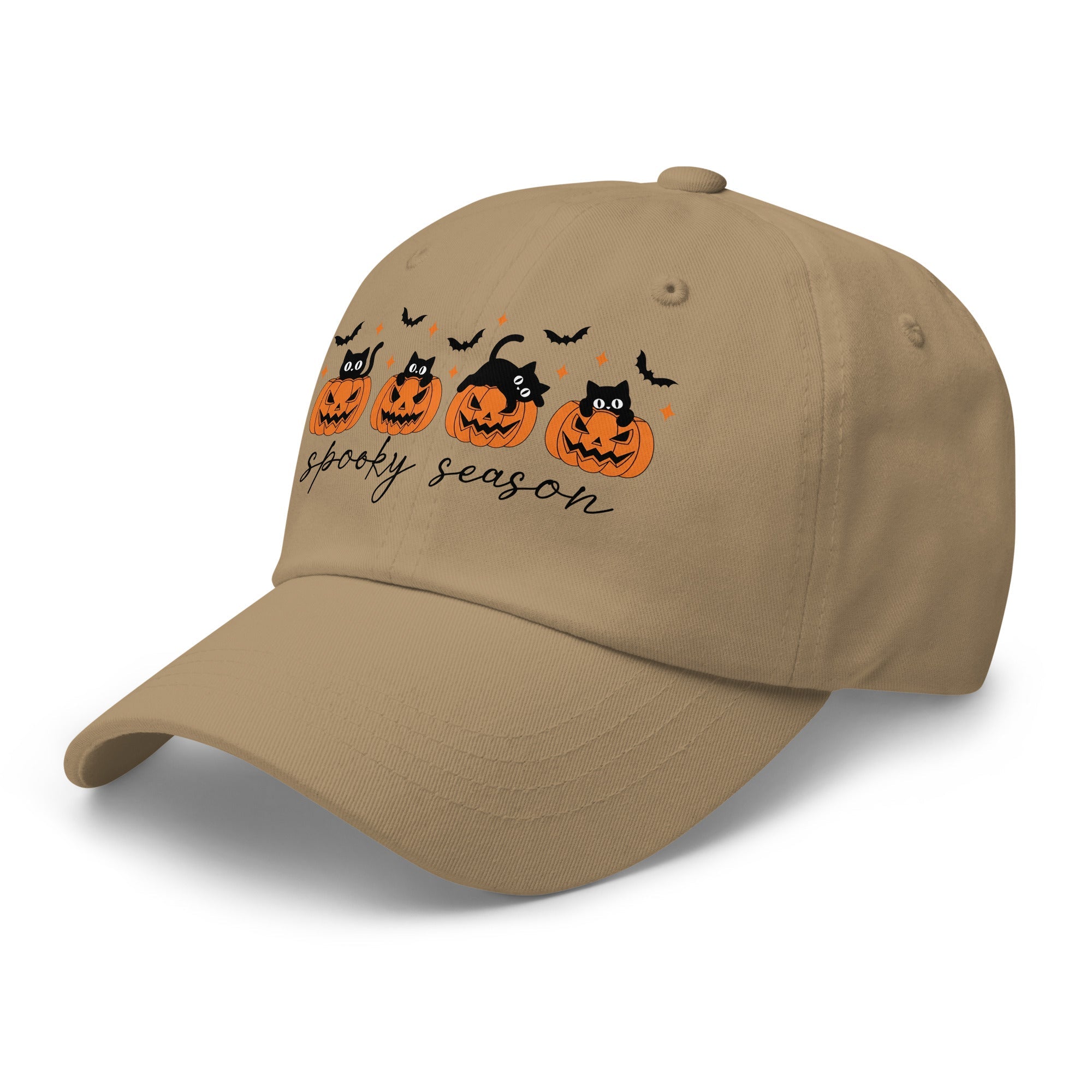 🎃 Halloween Cat & Pumpkin Dad Hat 🎃 - f9artist