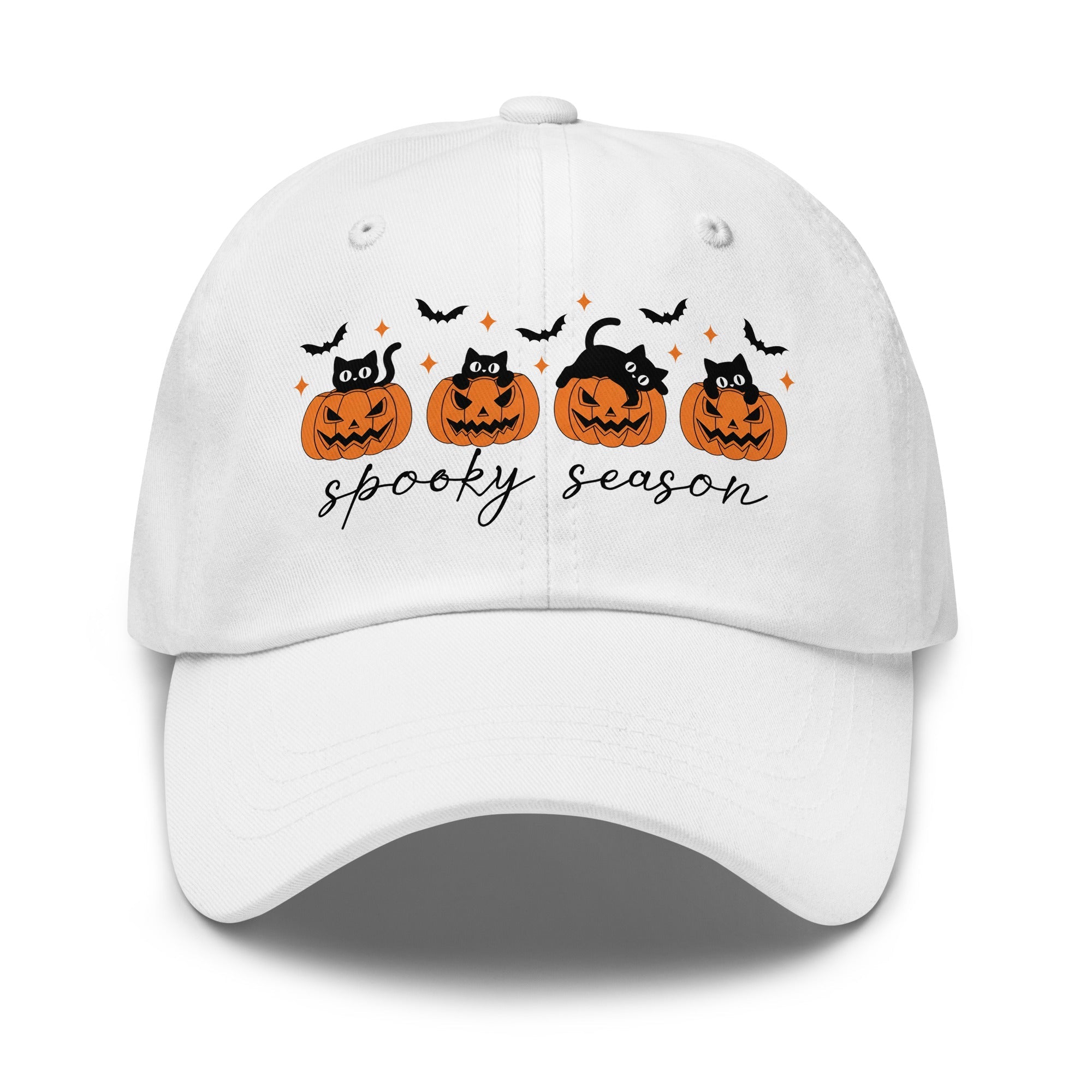 🎃 Halloween Cat & Pumpkin Dad Hat 🎃 - f9artist