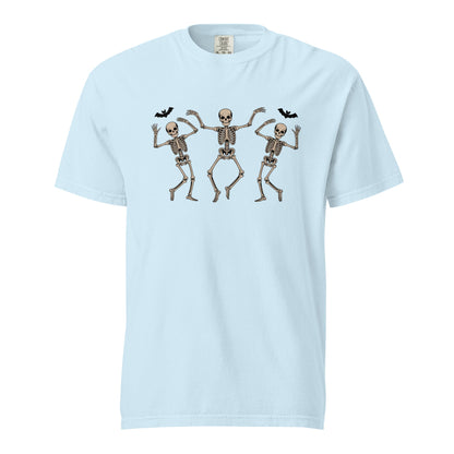 Halloween Skeleton Dance T-Shirt | Funny Spooky Dancing Skeleton Unisex Tee - f9artist