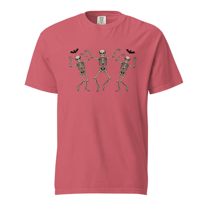 Halloween Skeleton Dance T-Shirt | Funny Spooky Dancing Skeleton Unisex Tee - f9artist