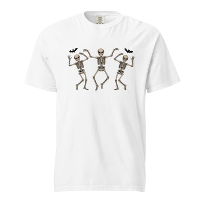 Halloween Skeleton Dance T-Shirt | Funny Spooky Dancing Skeleton Unisex Tee - f9artist
