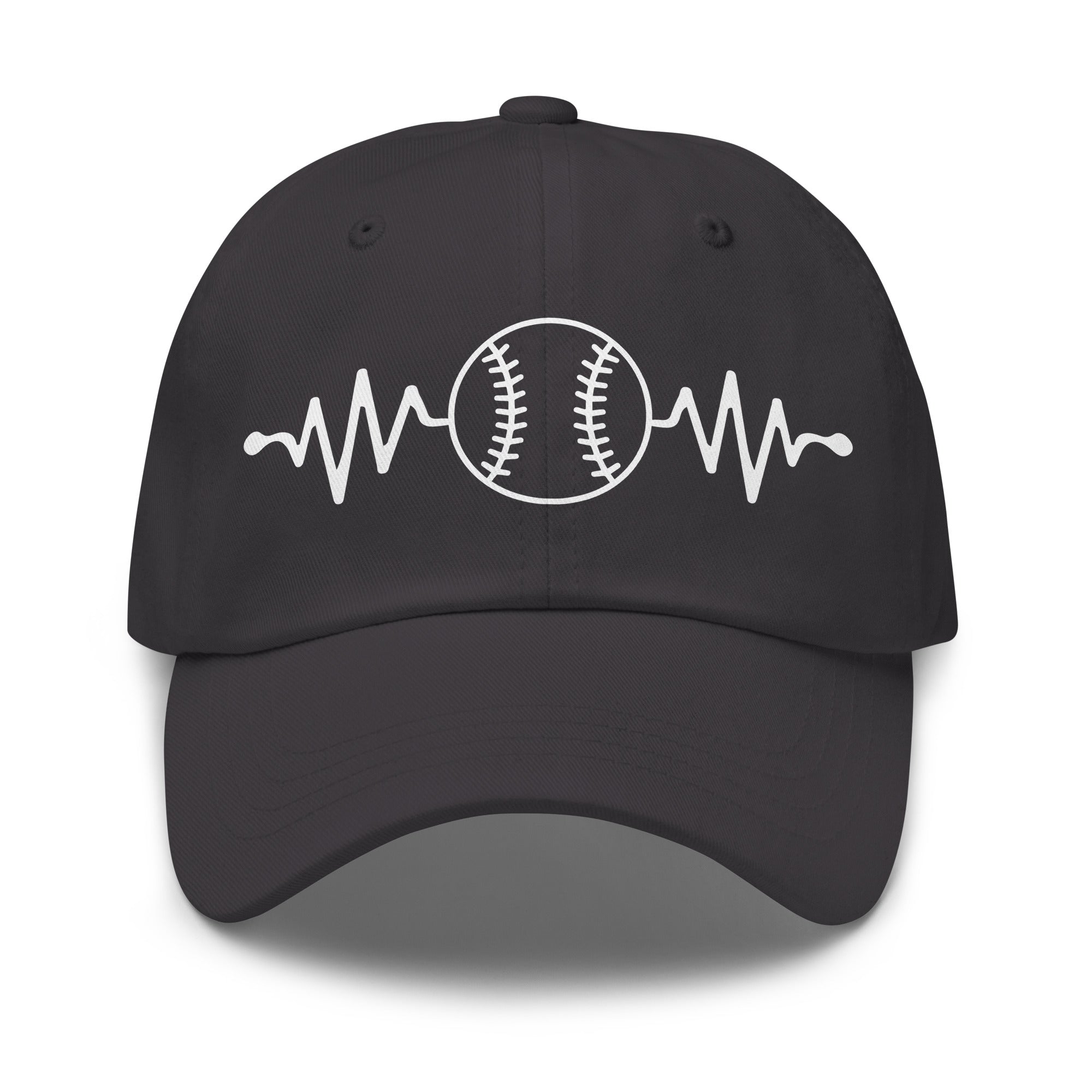 Heart Baseball Classic Dad Hat – Printed Cotton Twill Cap - f9artist