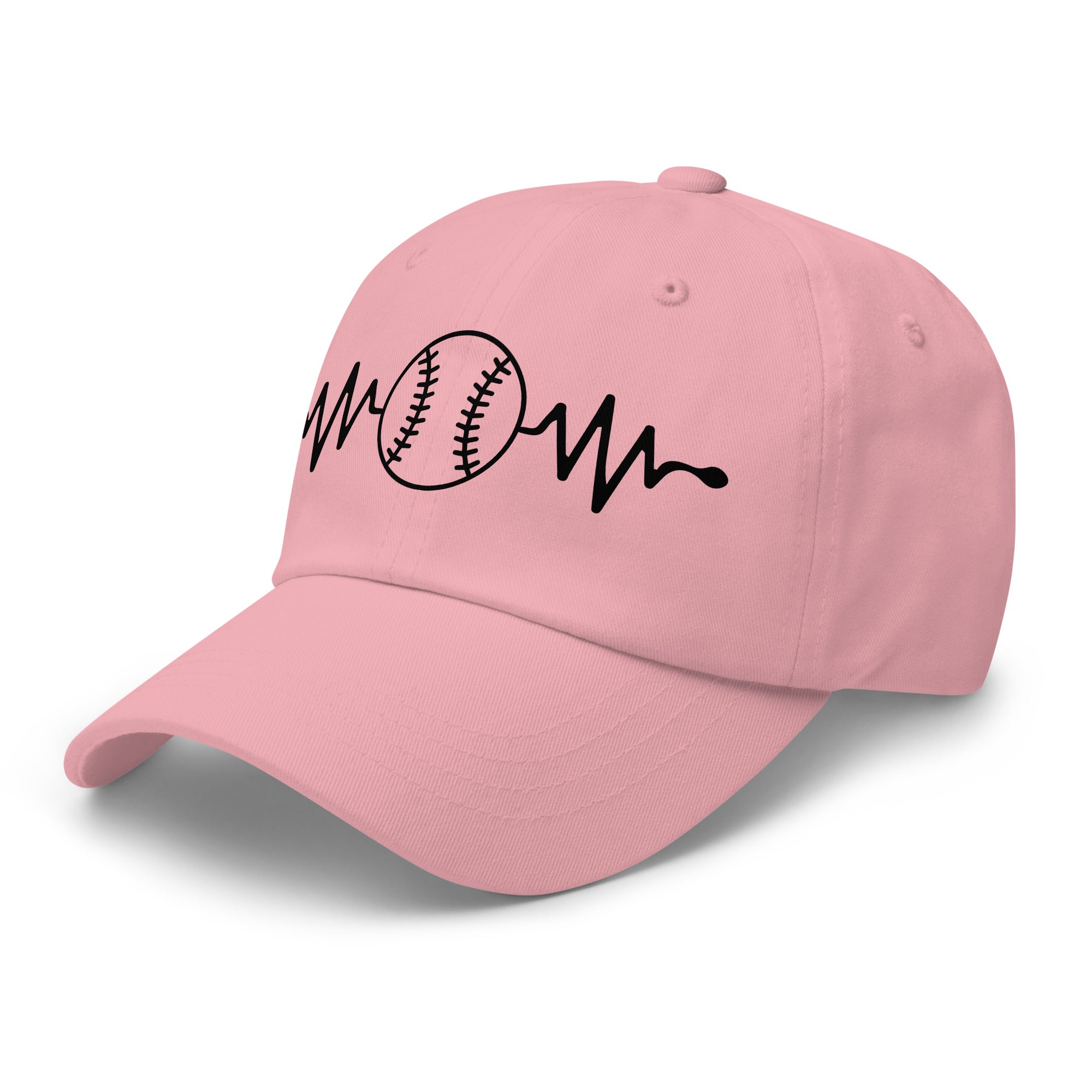 Heart Baseball Classic Dad Hat – Printed Cotton Twill Cap - f9artist