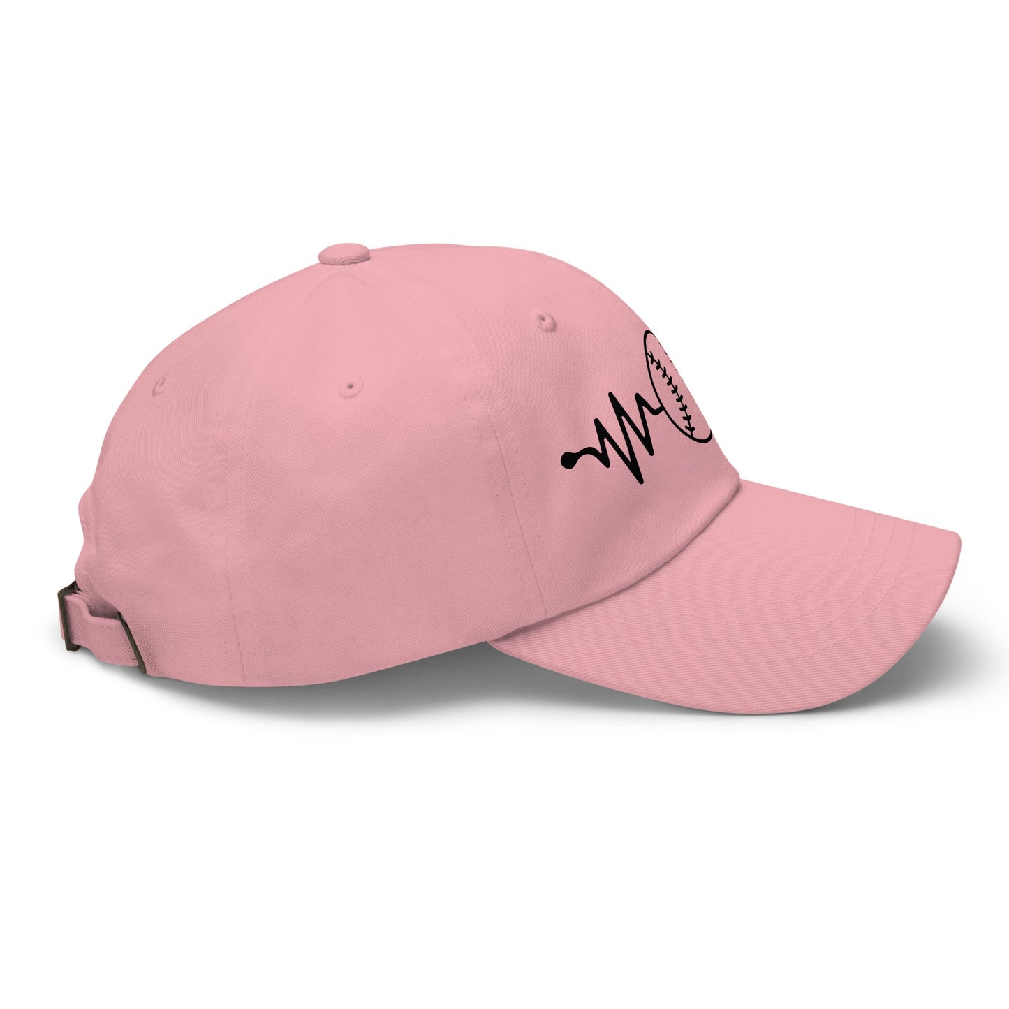 Heart Baseball Classic Dad Hat – Printed Cotton Twill Cap - f9artist