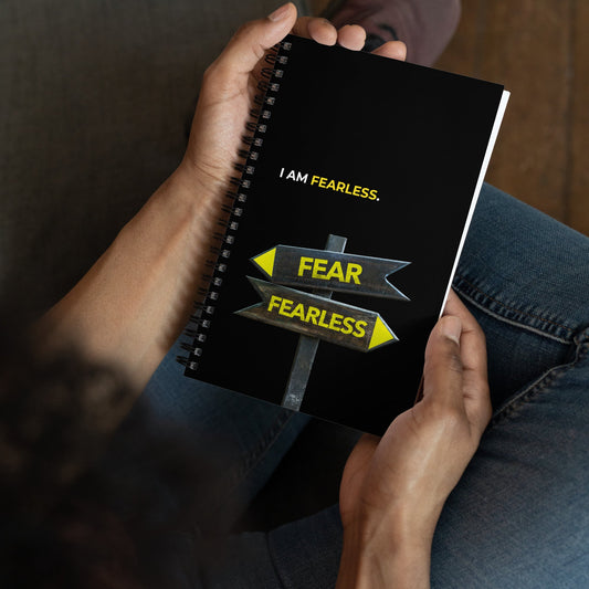 I Am Fearless | Affirmation Cover Spiral Notebook - f9artist