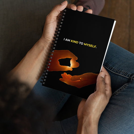 I Am Kind To Myself | Affirmation Cover Spiral Notebook - f9artist
