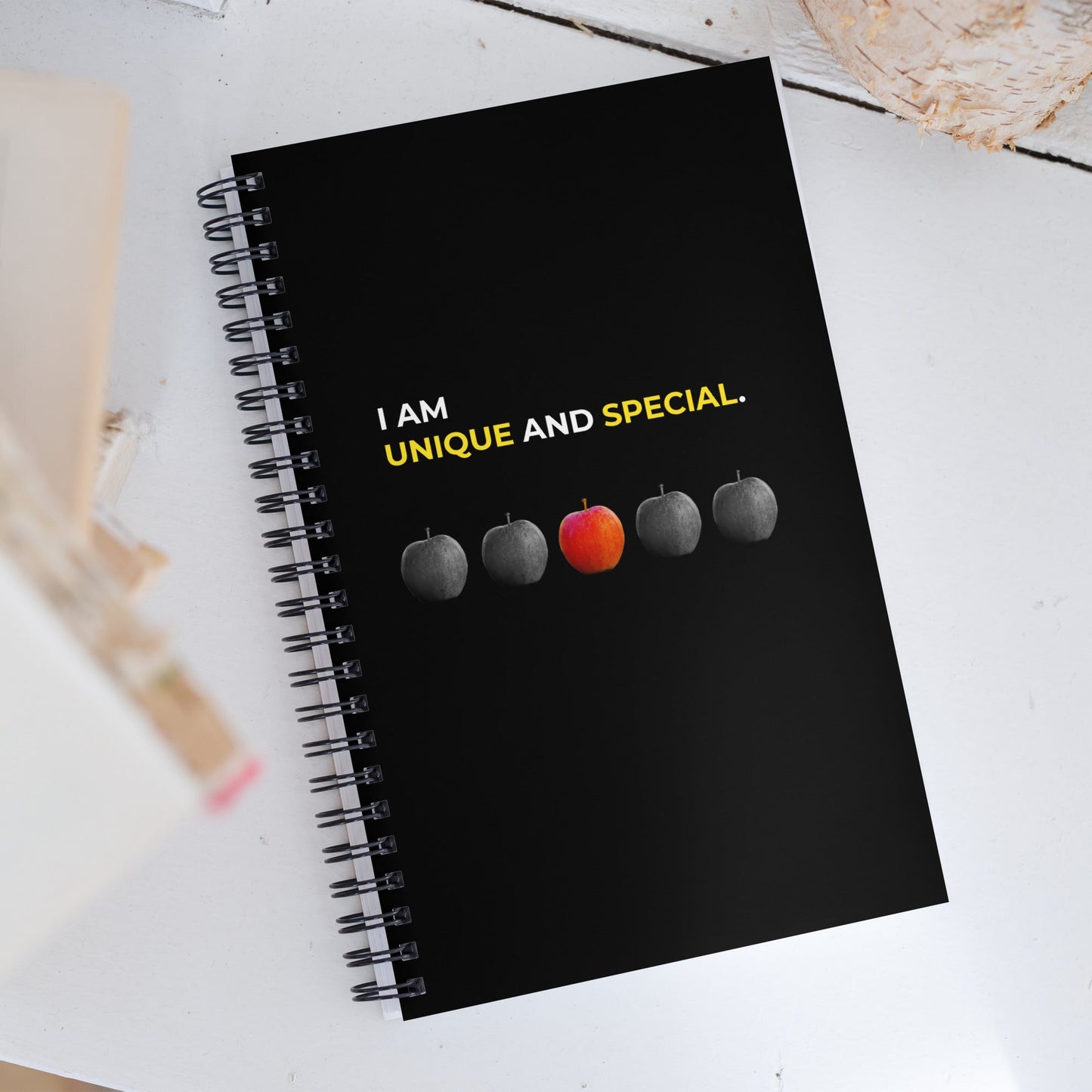 I Am Unique And Special | Affirmation Cover Spiral Notebook - f9artist