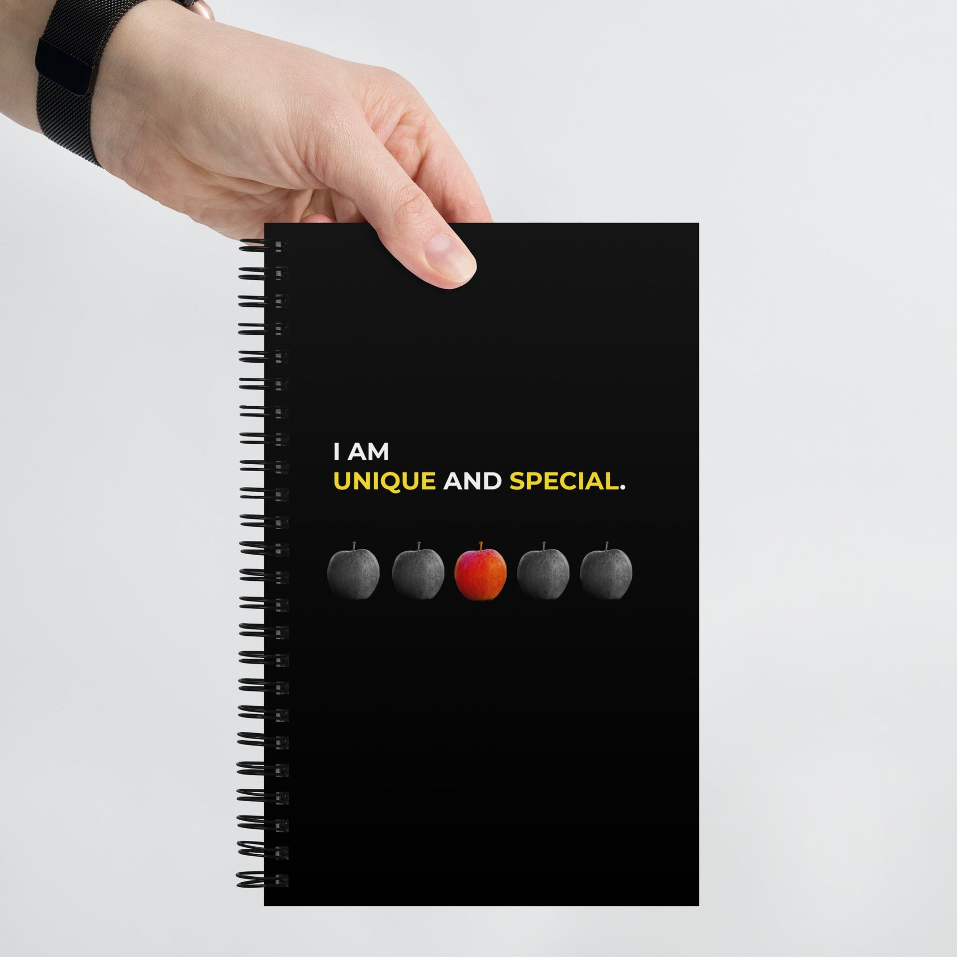 I Am Unique And Special | Affirmation Cover Spiral Notebook - f9artist